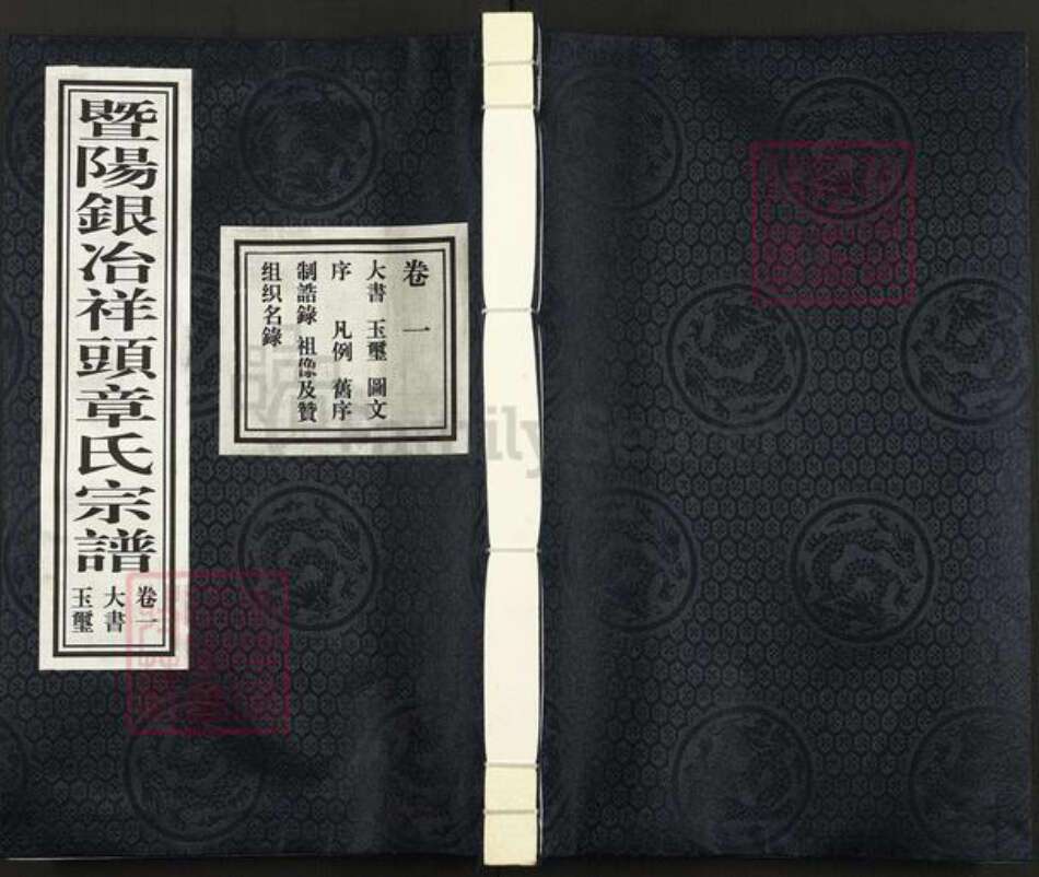 浙江省绍兴诸暨市诸暨章氏一本堂族谱-暨阳银冶祥头章氏宗谱.pdf电子版缩略图