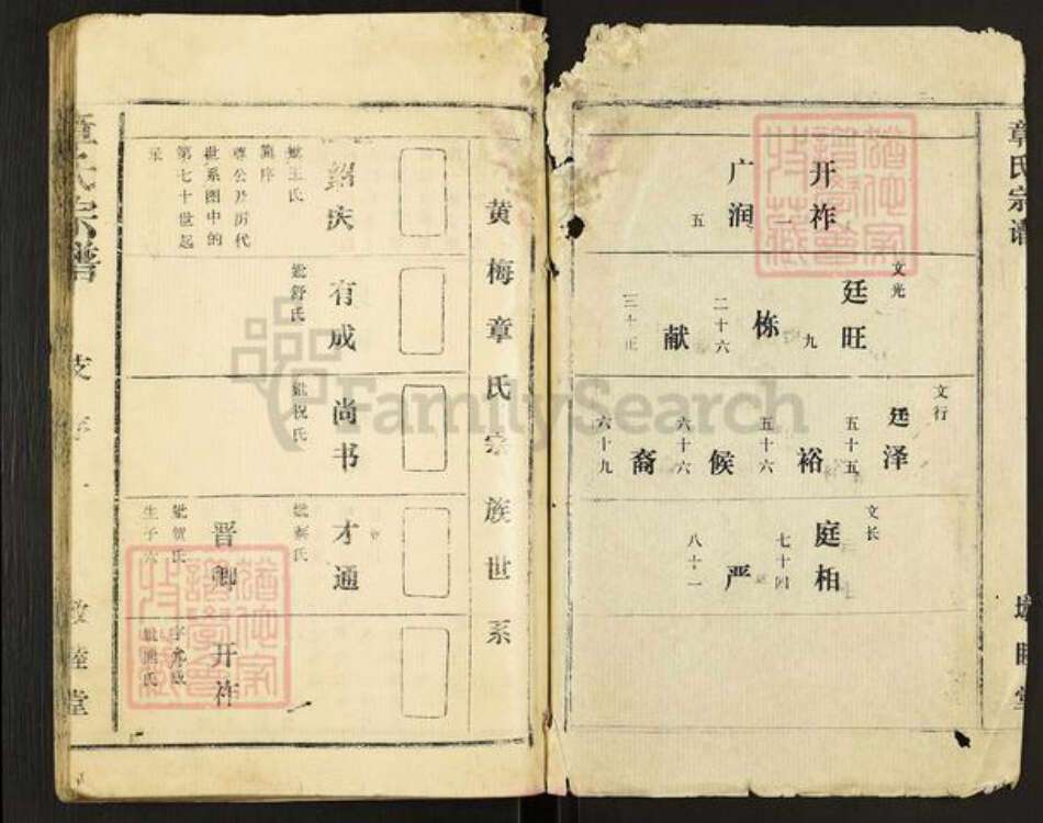 湖北省黄冈市黄梅县章氏敦睦堂族谱-章氏宗谱.pdf电子版预览图1