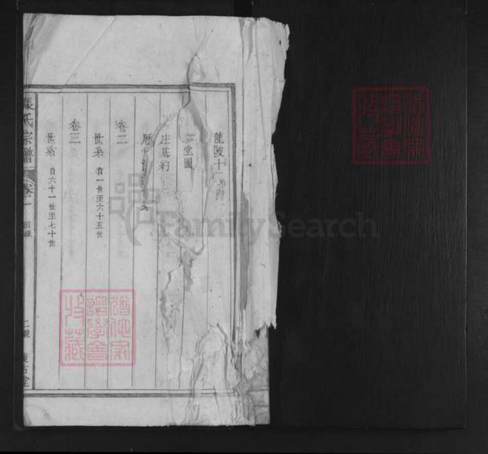 江西省萍乡市上栗县赤山镇张氏复古堂族谱-张氏宗谱.pdf电子版预览图1