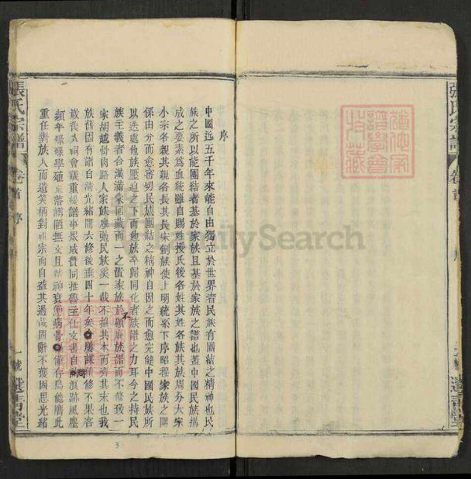 湖北省黄冈市罗田县平湖乡张氏选青堂族谱-张氏宗谱.pdf电子版预览图3