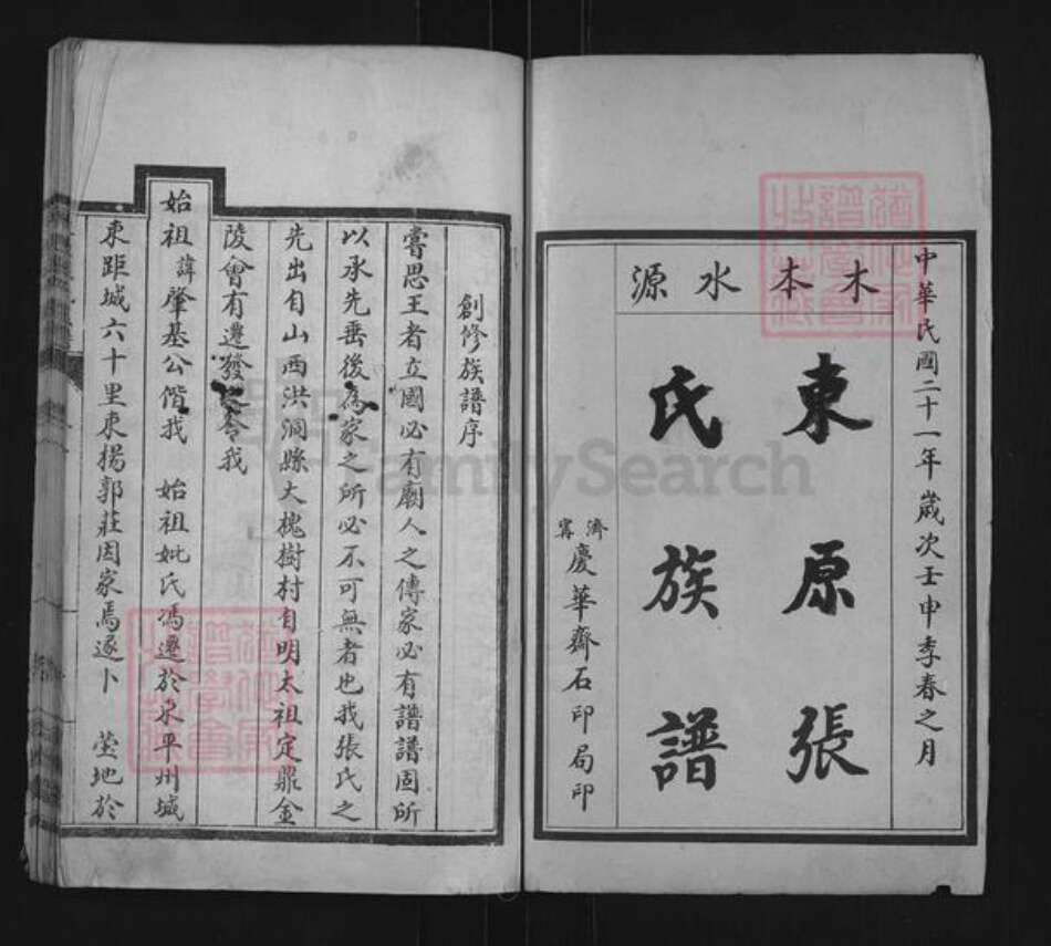 山东省泰安市东平县张氏敦睦堂族谱-敦睦堂东原张氏族谱.pdf电子版预览图1