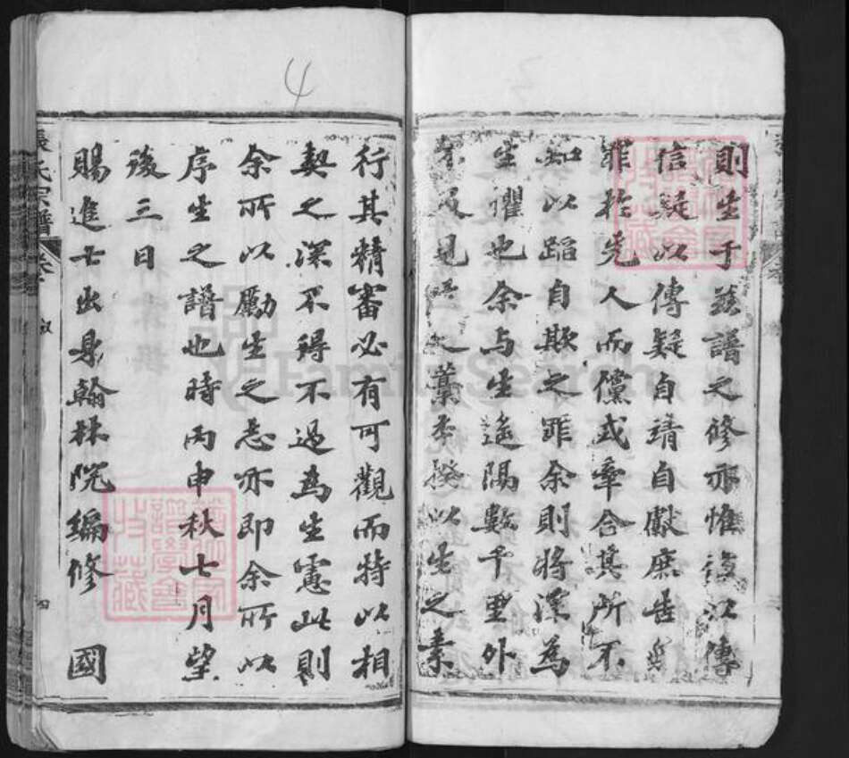 湖北省鄂州市华容区华容镇张氏金鉴堂族谱-张氏宗谱.pdf电子版预览图4