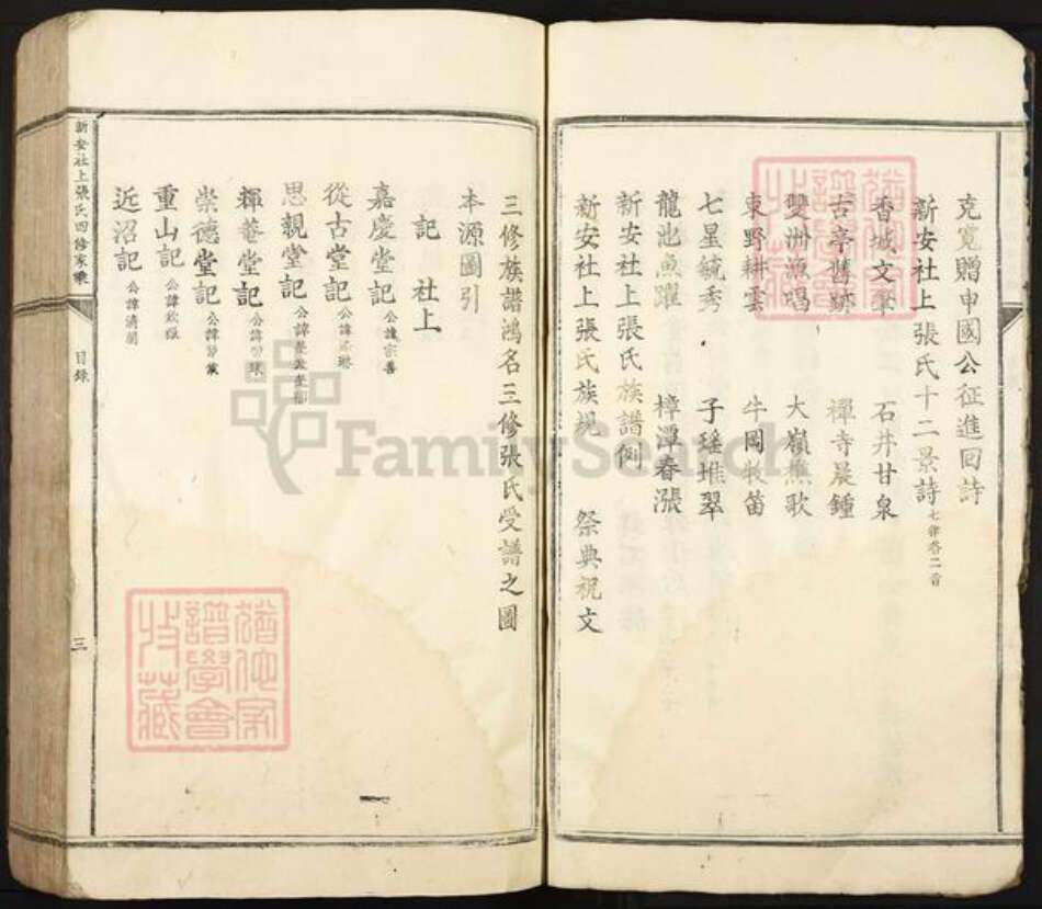 江西省吉安市吉安县桐坪镇张氏嘉庆堂族谱-新安社上张氏四修家乘.pdf电子版预览图3