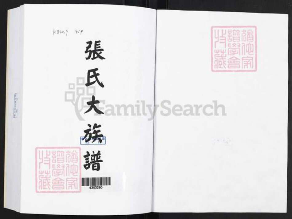 福建省张氏族谱-张氏大族谱.pdf电子版预览图1