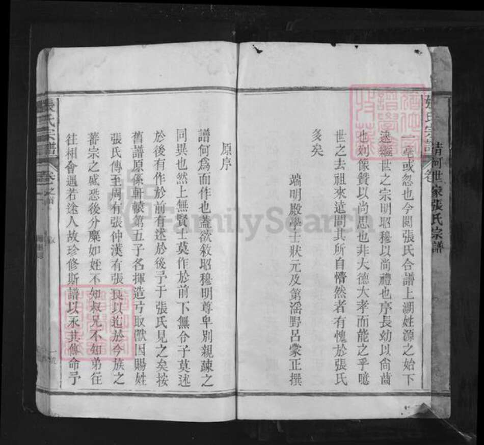 江西省上饶市德兴市银城街道张氏族谱-清河世家张氏宗谱.pdf电子版预览图1