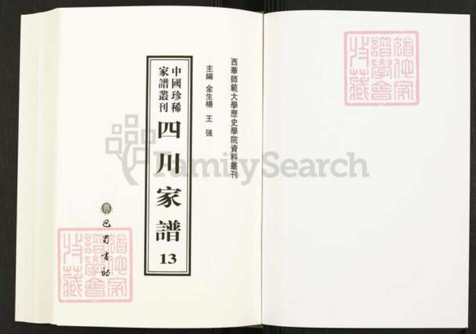 四川省四川省张氏族谱-中国珍稀家谱丛刊.四川家谱.第13~15册.张氏溪南祠族谱.pdf电子版预览图1