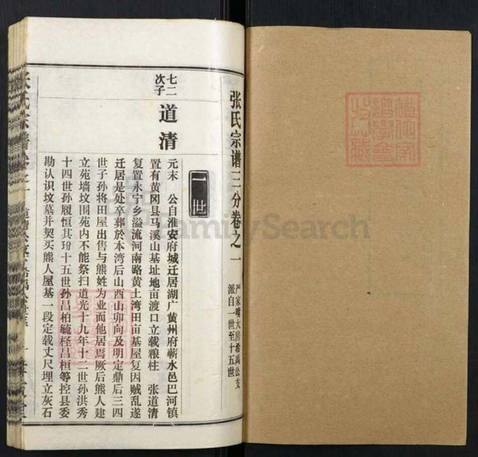 湖北省黄冈市张氏族谱-张氏宗谱.pdf电子版预览图1