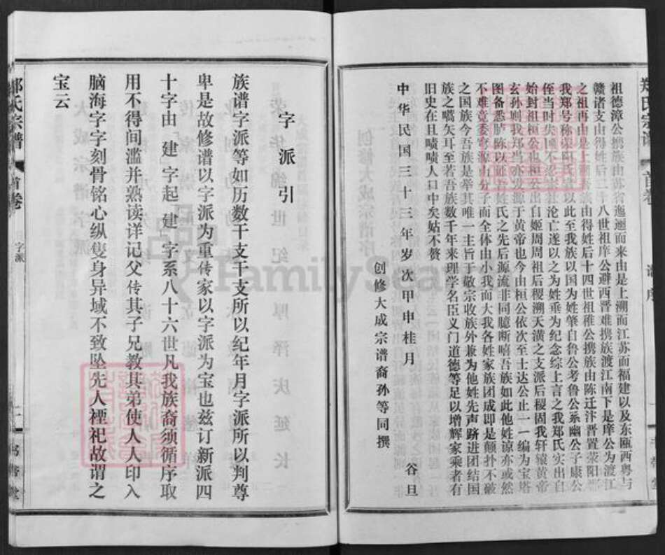 湖北省武汉市新洲区郑氏书带堂族谱-郑氏宗谱.pdf电子版预览图2