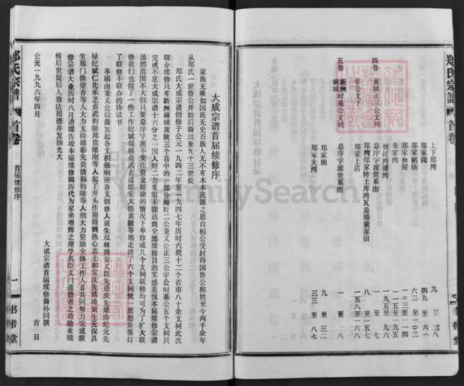 湖北省武汉市新洲区郑氏书带堂族谱-郑氏宗谱.pdf电子版预览图4