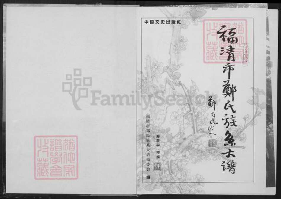 福建省福州市福清市郑氏族谱-郑氏族系大谱.pdf电子版预览图1