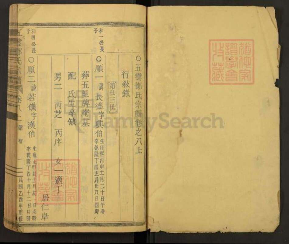 浙江省丽水市缙云县郑氏族谱-五云郑氏宗谱.pdf电子版预览图1