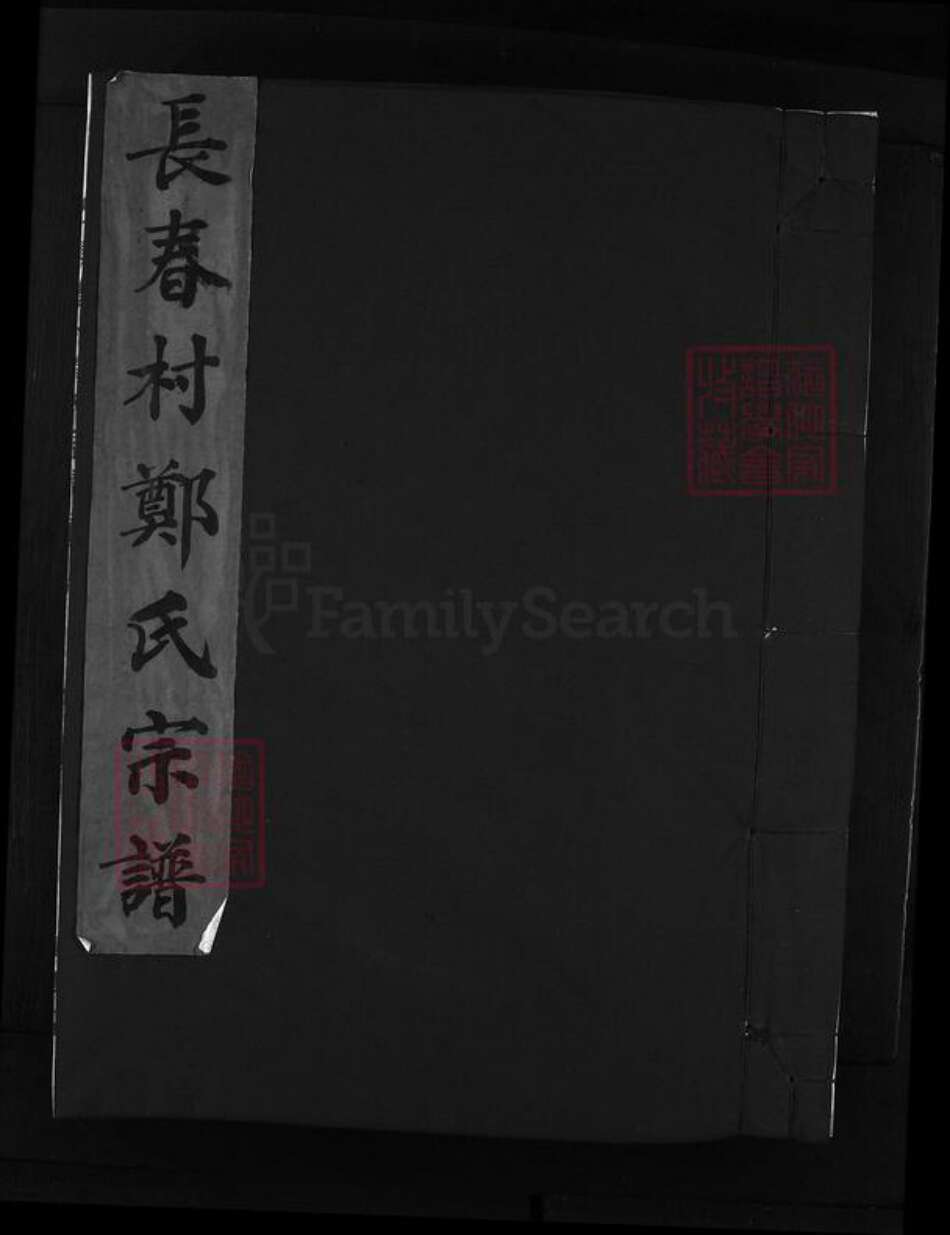 浙江省温州市乐清市郑氏族谱-长春村郑氏宗谱 [不分卷].pdf电子版预览图1