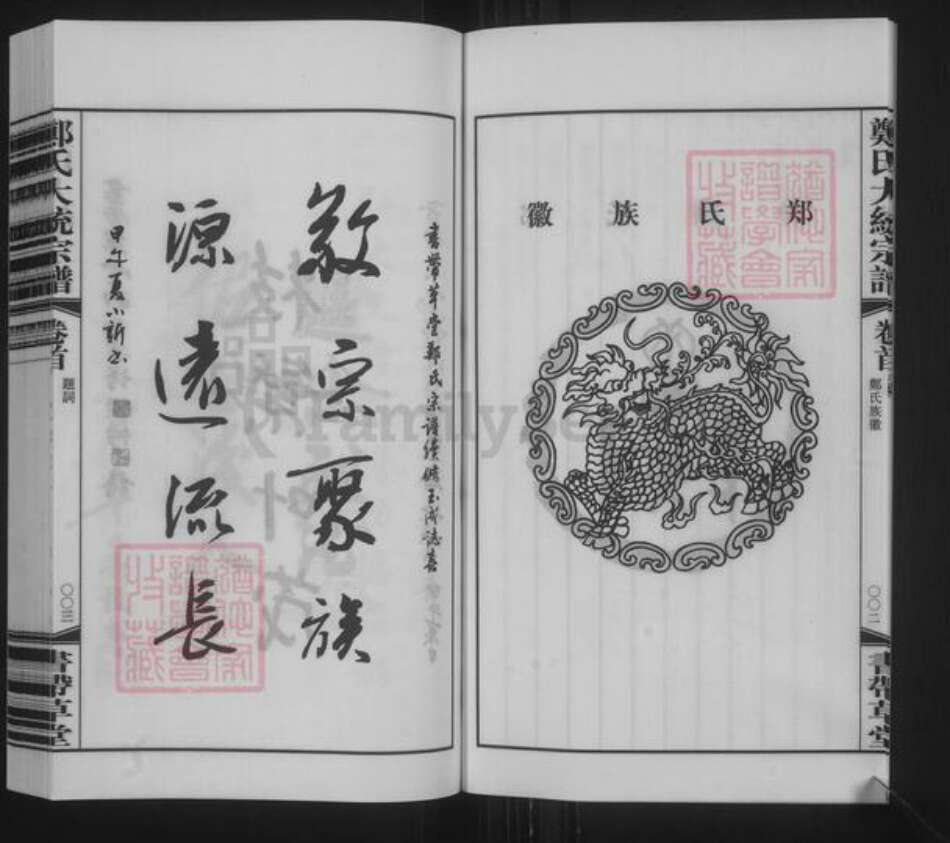 江苏省无锡市惠山区阳山街道郑氏书带草堂族谱-郑氏大统宗谱.pdf电子版预览图4