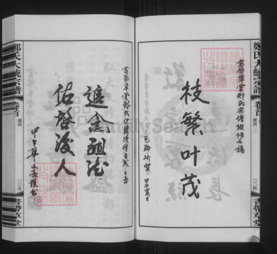 江苏省无锡市惠山区阳山街道郑氏书带草堂族谱-郑氏大统宗谱.pdf电子版预览图5