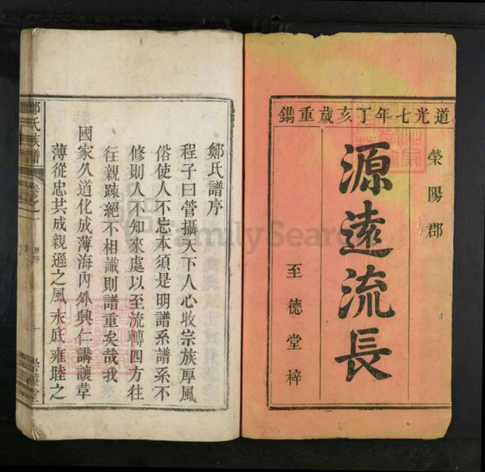 安徽省安庆市怀宁县郑氏崇让堂族谱-郑氏族谱.pdf电子版预览图1