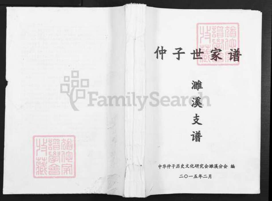 安徽省淮北濉溪县仲氏三善堂族谱-仲子世家谱.濉溪支谱.pdf电子版
