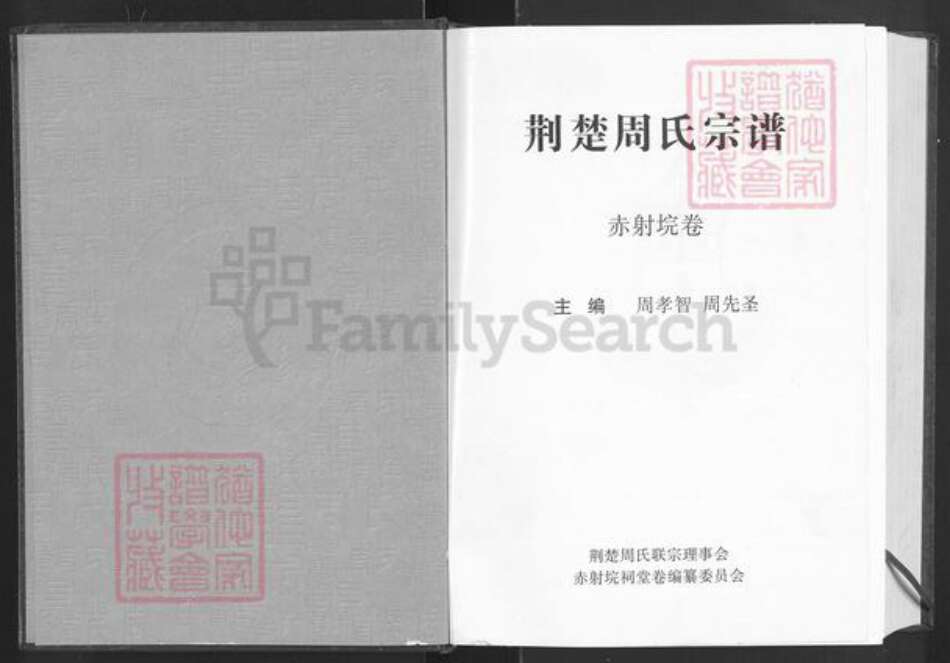 湖北省荆州市监利县周氏汝南堂族谱-荆楚周氏宗谱.赤射垸卷.pdf电子版预览图1