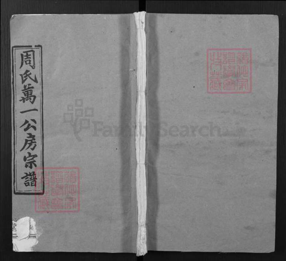 湖北省黄冈市罗田县周氏亲亲堂族谱-周氏万一公房宗谱.pdf电子版缩略图