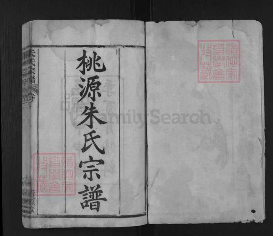 湖北省武汉市新洲区朱氏清源堂族谱-桃源朱氏宗谱.pdf电子版预览图1