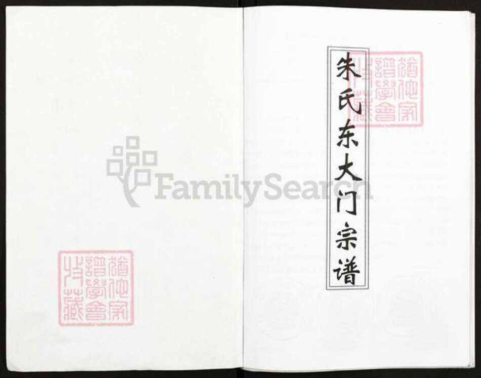 江苏省扬州市高邮市临泽镇朱氏紫阳堂族谱-朱氏东大门宗谱.pdf电子版预览图1