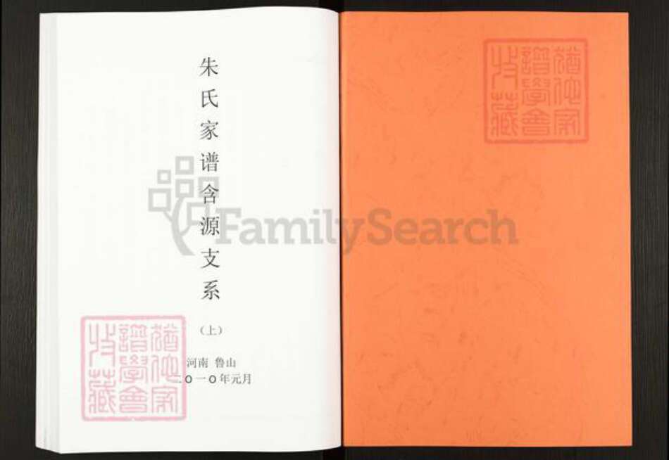 安徽省安庆市岳西县白帽镇朱氏族谱-朱氏家谱含源支系.pdf电子版预览图1