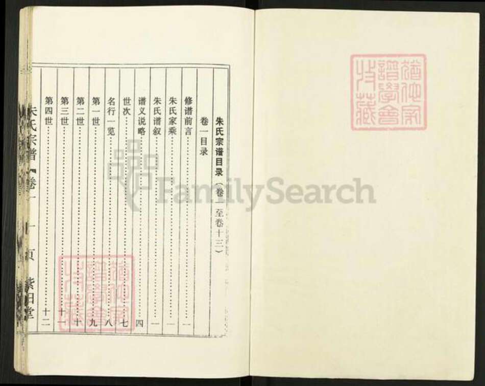 江苏省盐城市盐都区龙冈镇朱氏紫阳堂族谱-朱氏宗谱.pdf电子版预览图1