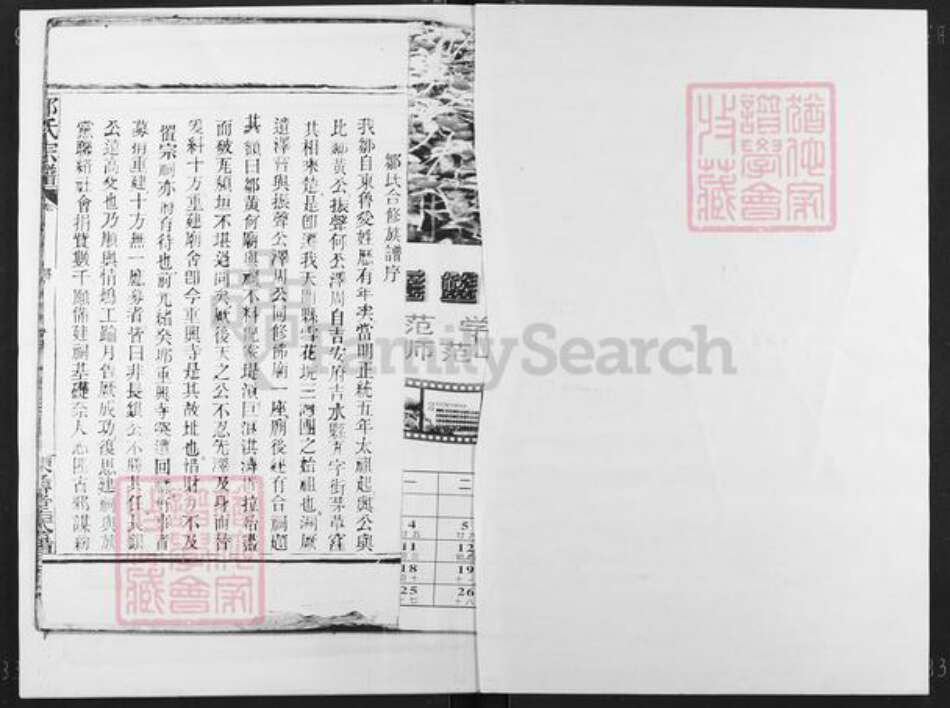 湖北省天门市岳口镇邹氏东鲁堂族谱-邹氏宗谱.pdf电子版预览图1