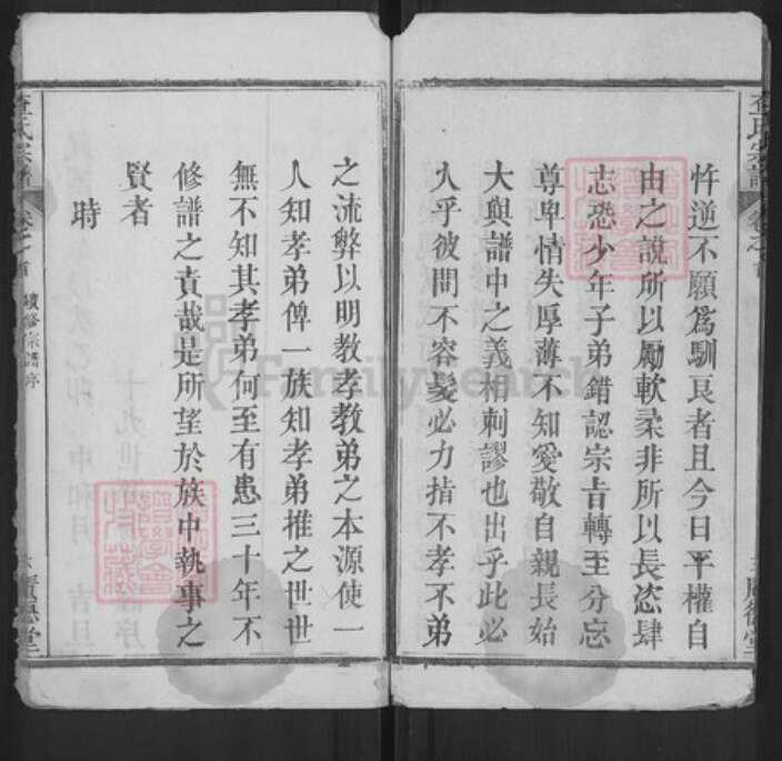 湖北省黄冈市罗田县河铺镇查氏广德堂族谱-查氏宗谱.pdf电子版预览图2