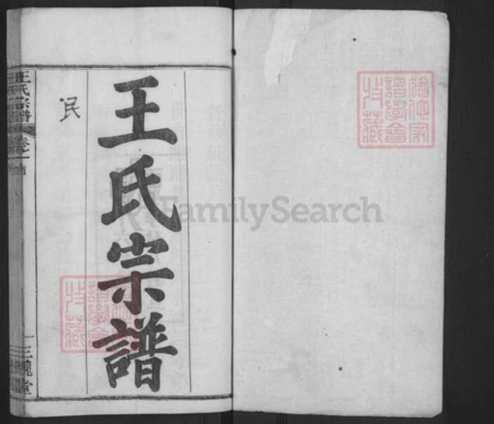 湖北省黄冈市麻城市王氏三槐堂族谱-王氏宗谱.pdf电子版预览图1