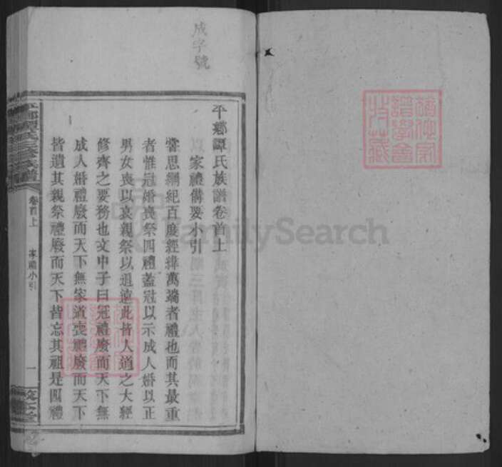 湖南省邵阳市新宁县谭氏敦本堂族谱-平乡谭氏三修族谱.pdf电子版预览图1