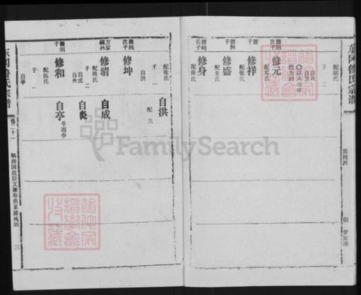 湖北省天门市干驿镇鲁氏族谱-东冈鲁氏族谱.pdf电子版预览图3
