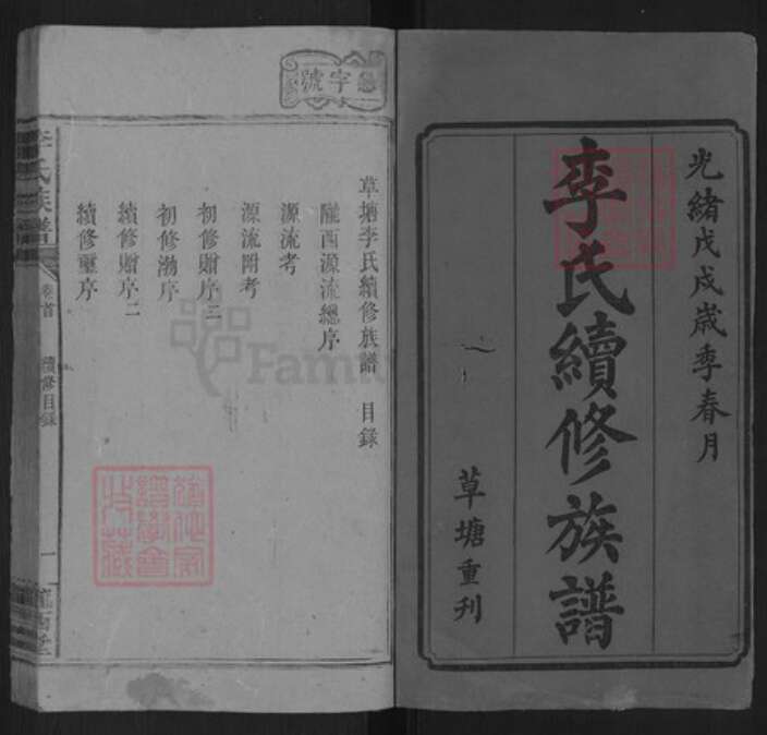 湖南省邵阳市洞口县洞口李氏陇西堂族谱-李氏续修族谱.pdf电子版预览图1