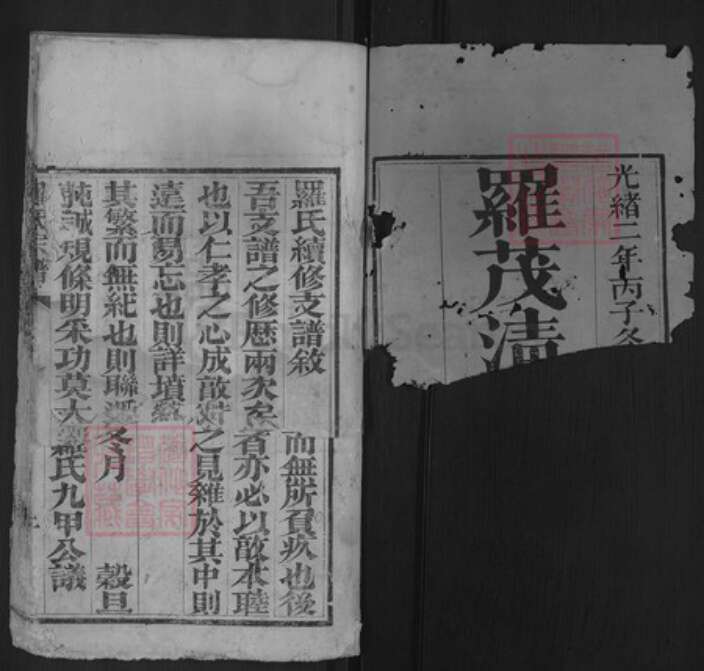 湖北省黄冈市罗氏族谱-罗氏宗谱.pdf电子版预览图1