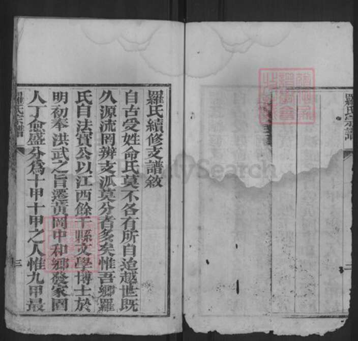 湖北省黄冈市罗氏族谱-罗氏宗谱.pdf电子版预览图3