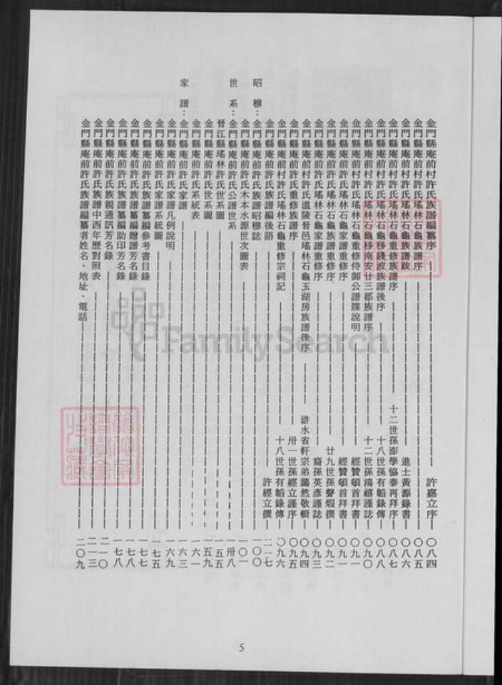 福建省泉州市金门县金城许氏高阳堂族谱-金门县庵前许氏族谱.pdf电子版预览图5