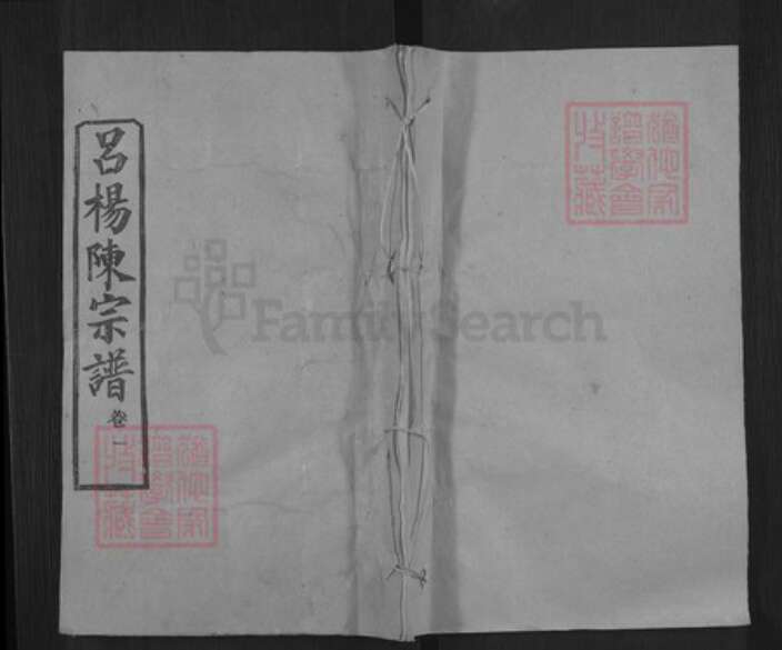 湖北省黄冈市陈氏务本堂族谱-吕杨陈宗谱.pdf电子版缩略图