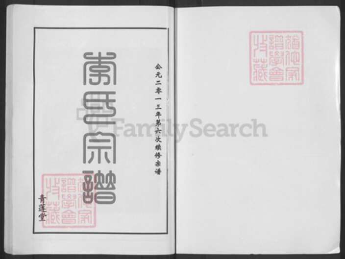 湖北省黄冈市武穴市李氏青莲堂族谱-李氏宗谱.pdf电子版预览图1