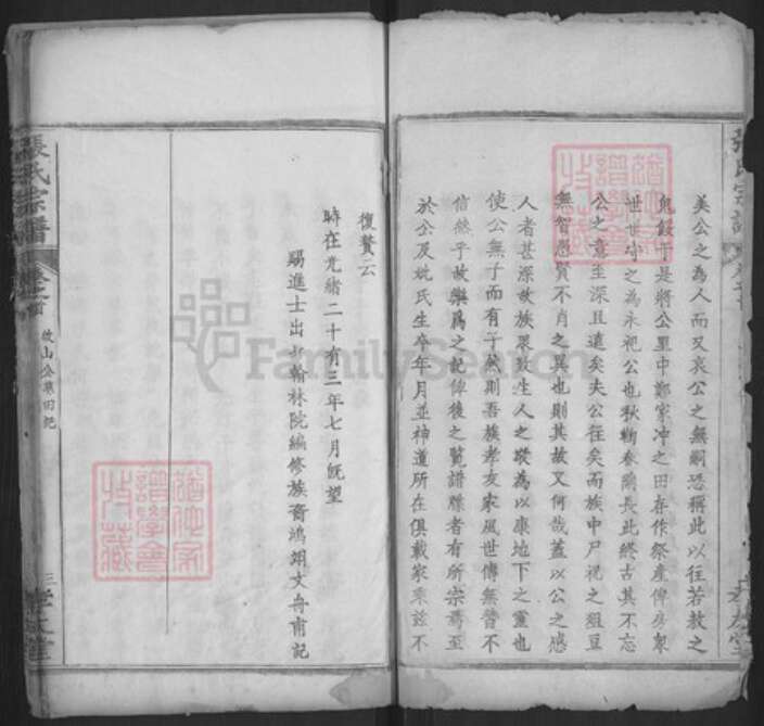 湖北省黄冈市浠水县巴河镇张氏孝友堂族谱-张氏宗谱.pdf电子版预览图2