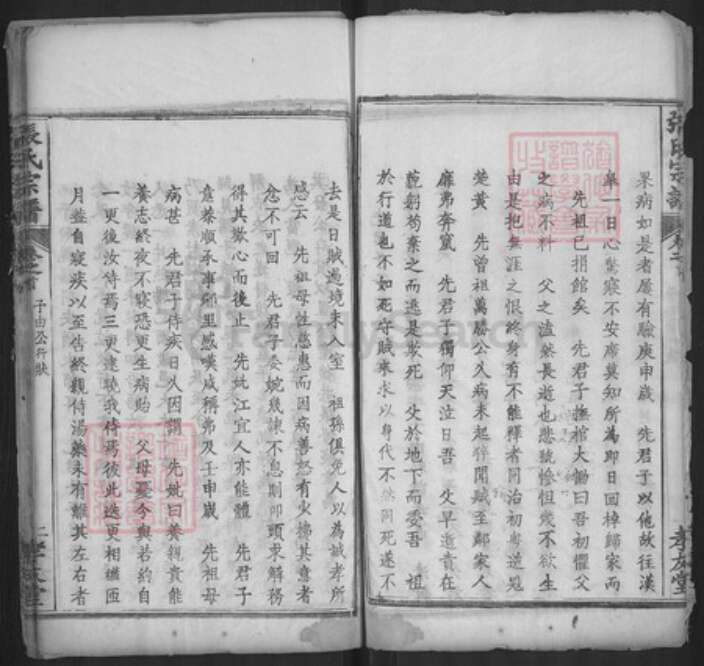 湖北省黄冈市浠水县巴河镇张氏孝友堂族谱-张氏宗谱.pdf电子版预览图4