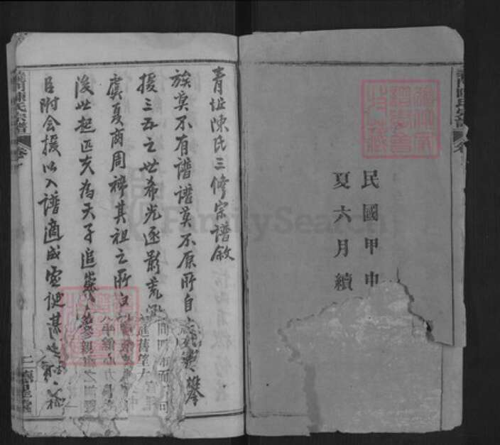 湖北省黄冈市武穴市陈氏德心堂族谱-义门陈氏宗谱.pdf电子版预览图2