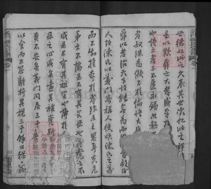 湖北省黄冈市武穴市陈氏德心堂族谱-义门陈氏宗谱.pdf电子版预览图4