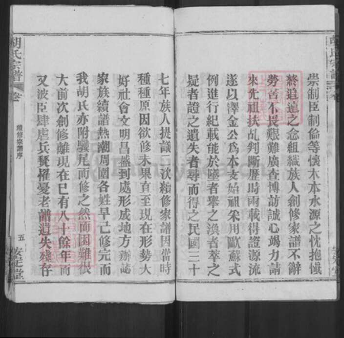 湖北省黄冈市罗田县胡氏安定堂族谱-胡氏宗谱.pdf电子版预览图5