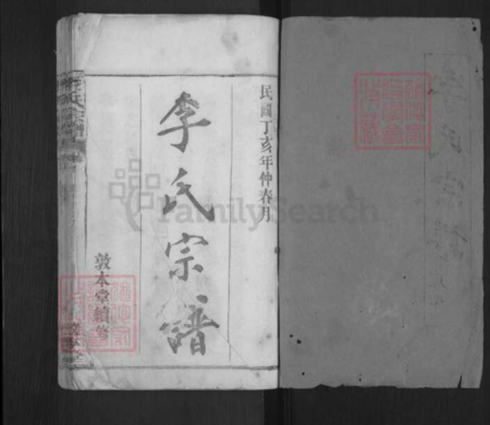 湖北省黄冈市麻城市白果镇李氏敦本堂族谱-李氏宗谱.pdf电子版预览图1