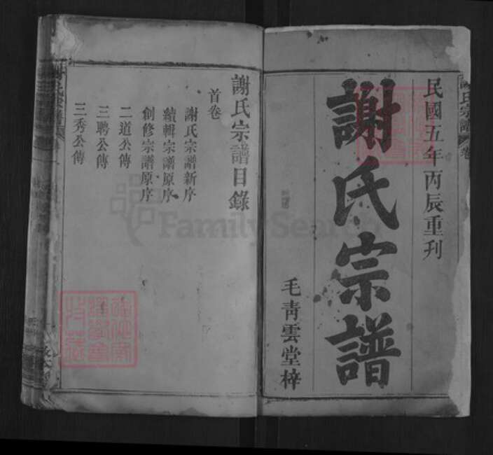 湖北省黄冈市罗田县匡河镇谢氏敦本堂族谱-谢氏宗谱.pdf电子版预览图2