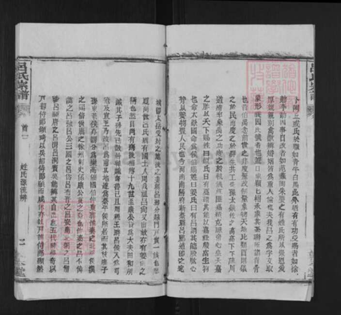 湖北省武汉市新洲区吕氏敦本堂族谱-吕氏宗谱.pdf电子版预览图2