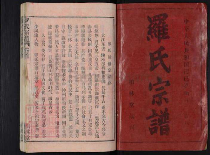 湖北省武汉市新洲区罗氏柏林堂族谱-罗氏宗谱.pdf电子版预览图1