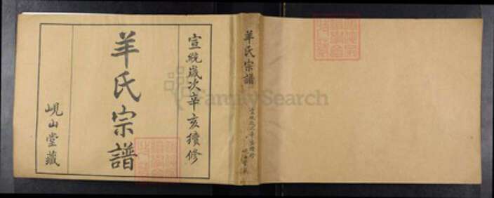 江苏省常州市武进县羊氏岘山堂族谱-羊氏宗谱.pdf电子版缩略图