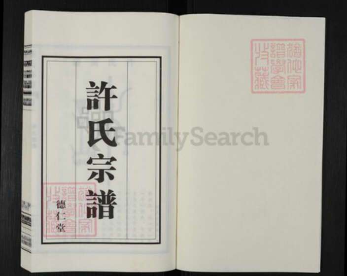 江苏省常州市新北区春江镇许氏德仁堂族谱-许氏宗谱.pdf电子版预览图1