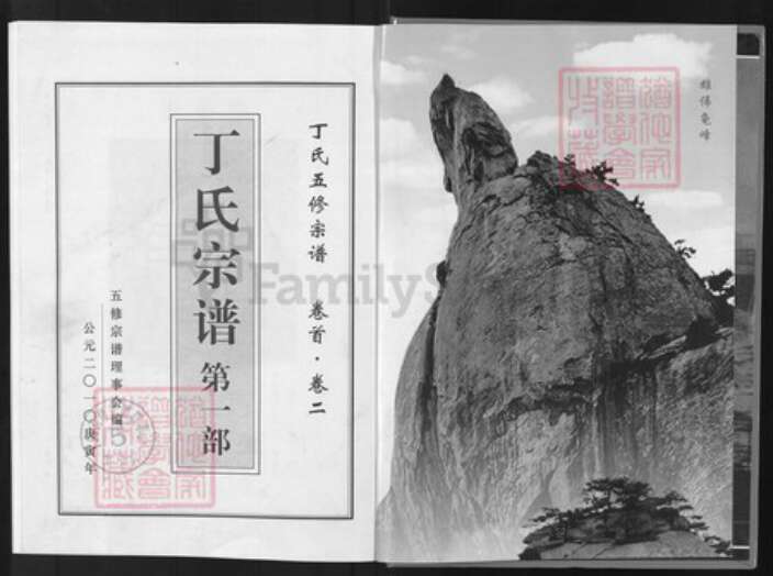 湖北省黄冈市麻城市丁氏和肃堂族谱-丁氏宗谱.pdf电子版预览图1