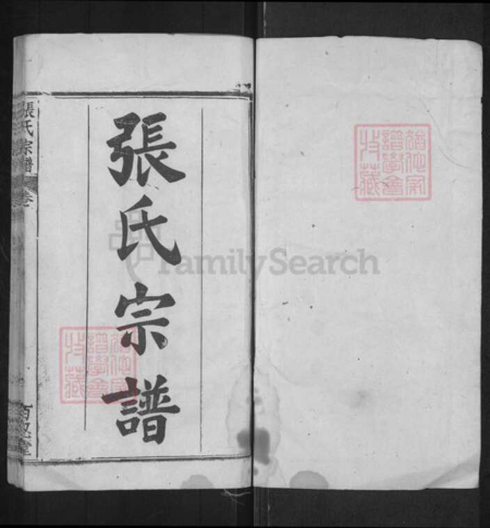 湖北省黄冈市罗田县张氏百忍堂族谱-张氏宗谱.pdf电子版预览图1